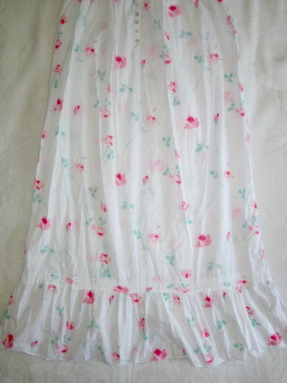 EILEEN WEST Sleeveless Cotton Nightgown Women's XS - Picture 3 of 12